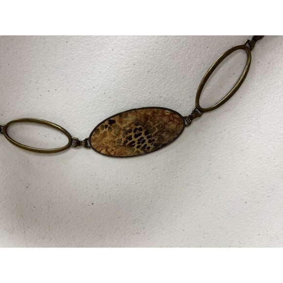 Wear It Women's Leopard Gypsy Chain Belt - Look At The Measurements - Size 0 4/6 - Picture 4 of 4